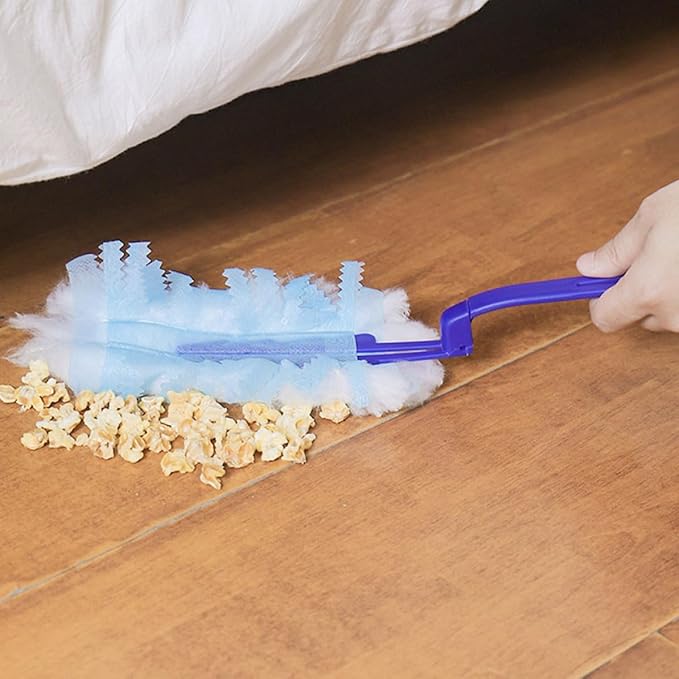 Electrostatic Duster with Handle 11pcs Set for Home Cleaning, Disposable Dusting Brushes with 10 Replacement Cloths, Kitchen and Furniture Dusting Tool for Window Blinds and
