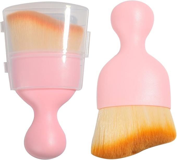 Car Interior Detailing Brush,Soft Bristle Cleaning Brush Car Detailing Brush Dusting Brush,Car Interior Cleaning Tool,Auto Detail Brush Car Dash Duster Brush (Pink with Cap)