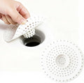 Shower Drain Hair Catcher, Premium Silicone Drain Protector & Shower Drain Cover for Regular Drains of Shower Room, Bathroom, White