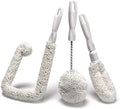 Set of 3 Glassware Cleaning Brush Kit - Non-Scratch, Foam Wine Glass Cleaning Brush Set for Glassware, Decanter, Mug, Stemware - for Home, Restaurant, Bar, Hotel - by FryOilSaver Co.