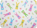 Easter Dish Drying Mat for Kitchen Counter Cute Bunny Floral Holiday Microfiber Absorbent Dish Draining Reusable Washable Foldable Extra Large 18"x24"