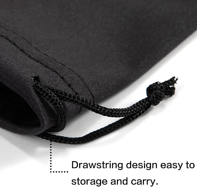 TRIUMPH VISION Soft Eyeglass Pouch 3 Pack - Pouch for glasses Microfiber Screen Cleaning Bag