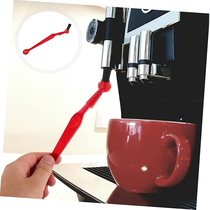 POPETPOP 2Pcs Coffee Machine Cleaning Brush Powder Brushes for Efficient Manual Cleaning Compact Design for Tight Spaces Gentle Surfaces Accessories