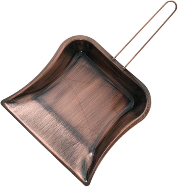 Handheld Copper Garbage Dustpan Multipurpose Sturdy Portable Table Cleaning Tool Dust Pan for Restaurant Bar Apartment