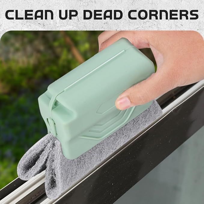 Magic Window Track Cleaner, 2025 Upgraded Handheld Cleaning Brush Set, for Window Slides Grooves, Tile Grout Lines, Shutter Slats, Car AC Vents & Narrow Gaps (Mix 3PCS)
