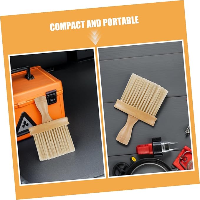 3pcs Car Air Vent Cleaning Brushes Set with Soft Bristles for Automotive Interior Detailing, Dust Remover Tool for Air Conditioner Vents and Door Slots