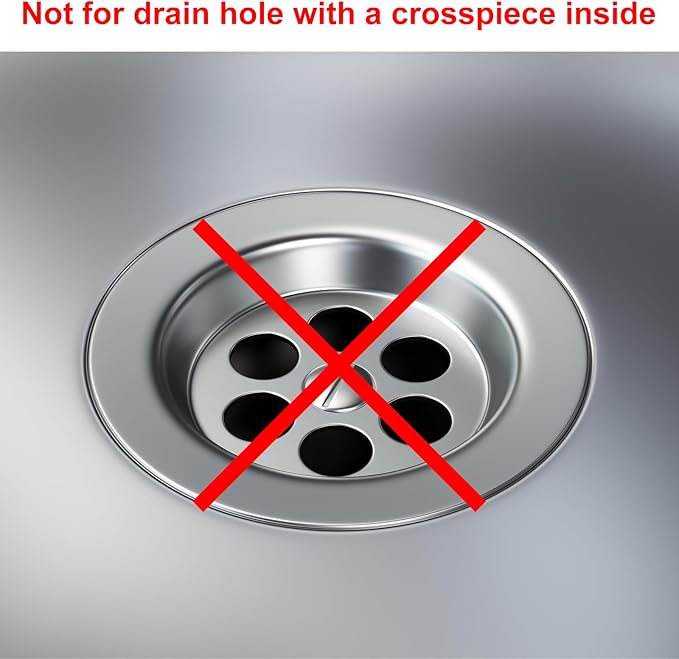 uxcell 3 Pack Shower Drain Strainer, 2" x 2.2" Stainless Steel Floor Drain Strainer Deep Sink Hair Catcher for Kitchen Bathroom Balcony Floor Drain, Fit Hole Size from 1.38" to 2.17"