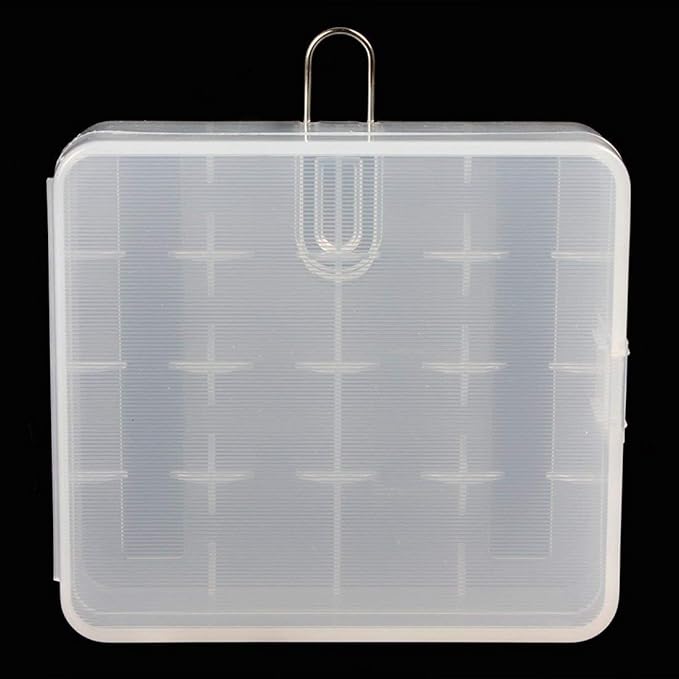 Gocomcom Honbay Battery Storage Case/Box/Organizer/Holder for 4 18650 Batteries or 8 CR123A Battery, Pack of 6 (White)