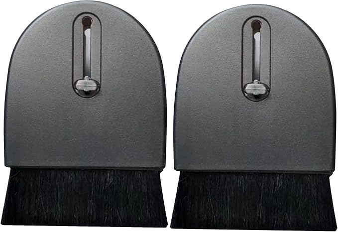 Laptop Keyboard Cleaning Brush, Nanxudyj Sliding Portable Multifunctional Laptop Keyboard Brush 2 Pack for Computers, Cell Phones, Cameras, Car Interiors, Home & Office Supplies and More (Black)