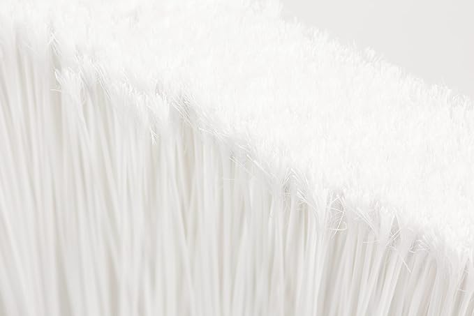 SPARTA 41082EC02 Plastic Color Coded Broom, Flagged Bristles, Long Broom With Angled Head For Large Debris, 56 Inches, White, (Pack of 12)
