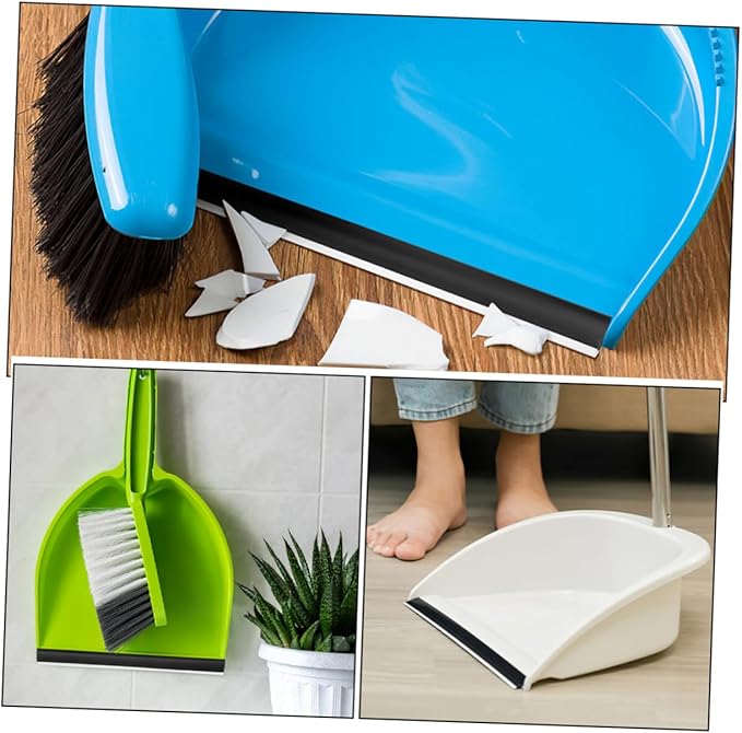 4Pcs Durable Rubber Dustpan Lip Edge Strips for Efficient Cleaning and Dust Containment Lightweight and Reliable Replacement Accessories for Home and Office Use