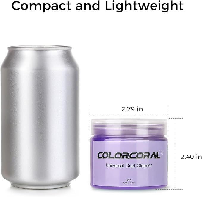 COLORCORAL 2-Piece Lavender Scented Car Cleaning Gel for Keyboards