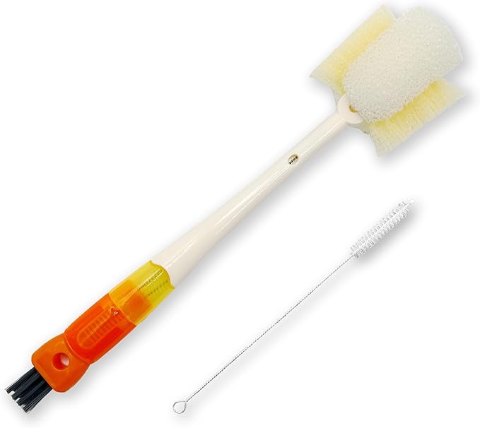 5 in 1 Bottle Cleaning Brush Set, 2026 Multifunctional Cleaning Brush for Cup Lid, 5 in 1 Bottle Brush, Detail for Baby Bottle Nipple & Straw, Water Bottle Cleaner, 2 Pack Set