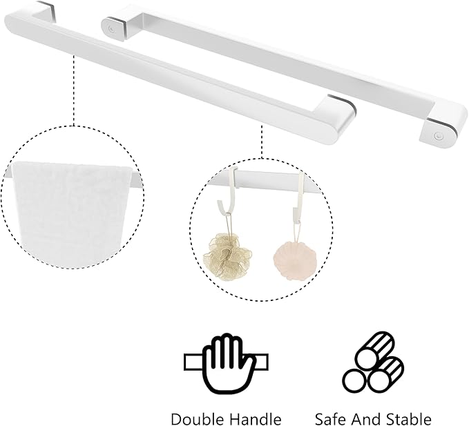 56-60x60 Inch Semi-Frameless Double Sliding Shower Door with Anti-Rust SGCC Steel Frame,1/4 Inch (6mm) Clear Tempered Glass for Walk-in Shower,Silvery