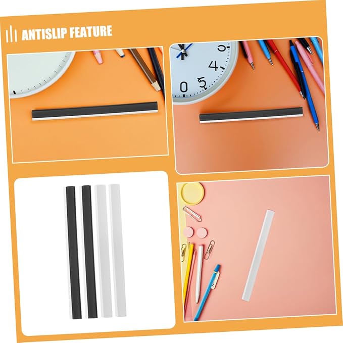 8pcs Sturdy Rubber Dustpan Lips Replacement Strips Easy Install for Overflow Prevention Home Cleaning Accessories