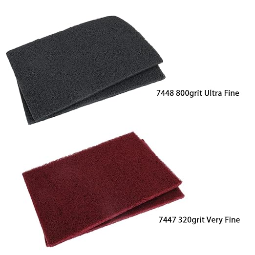 6"x9" Automotive Scuff Pad 8 Pack (7447) - 8 Maroon(Fine), Wet/Dry Reusable Scuffing Pad for Paint Prep, Sanding - Auto Body, Woodworking & Handicrafts