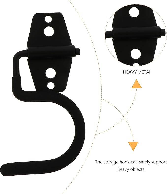 Angoily Broom Hooks 5PCS Broom Mop Hook Wall Hangers Heavy Duty Wall Mounted Mop Holder Garage Utility for Utility for Garage