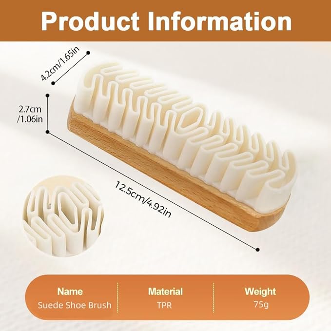 2Pcs Rubber Shoe Brush,Suede Brush for Shoes,Suede Shoe Brush Enhanced Dust-Absorbing Texture Design for Cleaning Shoes,Bags and Jacket