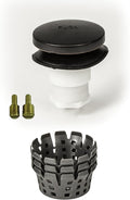 Universal Toe Touch (Tip Toe, Foot Actuated) Bath Tub/Bathtub Drain Stopper includes 3/8" and 5/16" Fittings