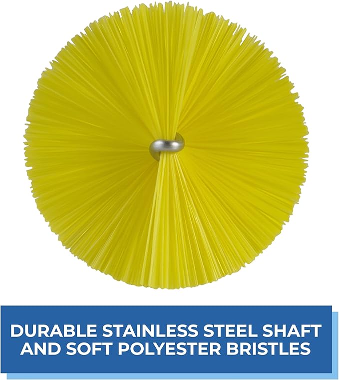 Vikan 53706 Tube Brush,2.4",PP/PBT,Yellow