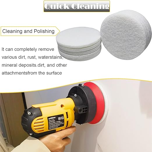 10 Pack 5" 2000 Grit Non-Scratch Polishing Pad Hook & Loop Discs, Non-Abrasive Finishing Pads, Buff & Polish Finished Surfaces, Wood Oil & Wax Application, 5 Inch Orbital Sander Polishing Pad