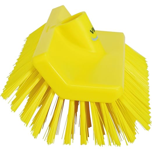 Vikan 70476 Brush,High-Low,Medium,10",PP/PBT,Yellow
