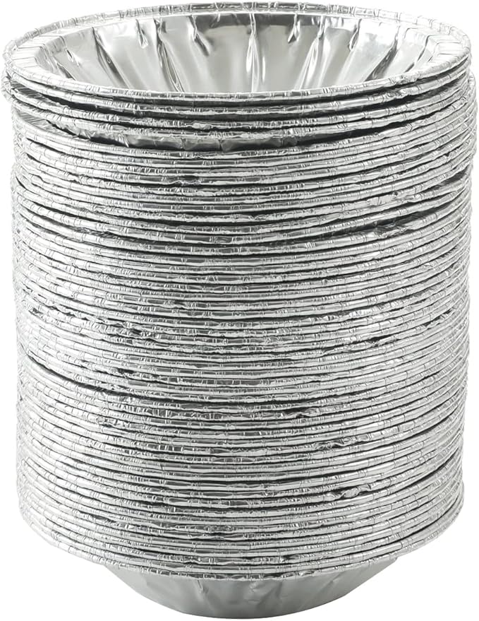 50 Pack - Pie Pans 4 inch,Mini Pie Tins HEAVY-DUTY Disposable Aluminum Foil Tart/pie Pans for Baking Easily Stack & Store, Freeze & Reheat