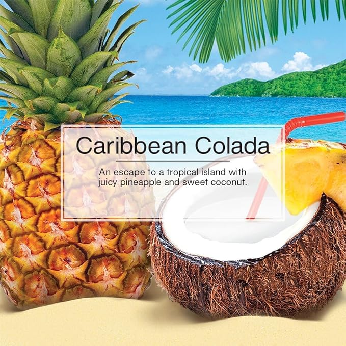 LITTLE TREES Car Air Freshener | Spray Provides a Long-Lasting Scent for Auto or Home | On-the-go Freshness | Caribbean Colada, 6 Air Fresheners