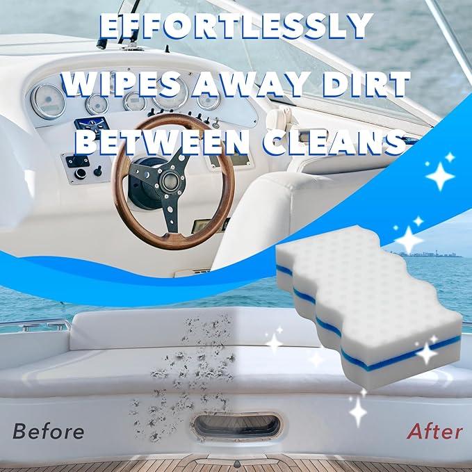 Boat Scuff Erasers Boat Cleaner Boat Sponge for Cleaning Streak Deck Marks Magic Boating Accessories Wave Styles