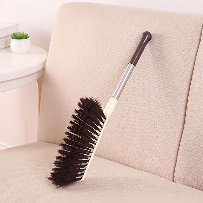 Hand Broom Soft Bristle Cleaning Brush with Handle Small Brooms Hand Brushes for Cleanings Comfortable Grip Brush for Sofa Bed Car Tabletop Bedroom Tent Cleaning Broom Tools