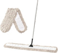 Commercial Dust Mop & Floor Sweeper，55" Industrial Dry Mop with Heavy Duty Long Handle, Premium Cotton Dust Mop Head for Hardwood Floors, Industrial, Commercial, and Residential Cleaning