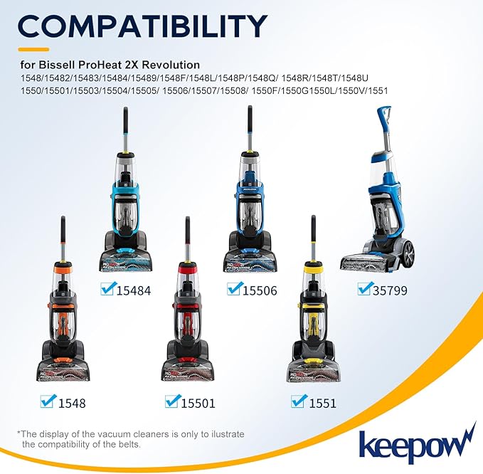 KEEPOW Replacement Carpet Cleaner Part Nozzle Cleaning Tool Compatible with Bissell ProHeat 2X Revolution Parts Series Models 1548, 1550, 1551, 15482, 15483, Parts# 1606433/160-6433, 1 Pack