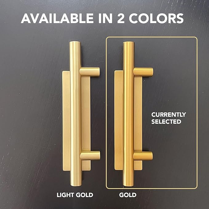 Rio Salto Gold Barn Door Hardware Kit Adjustable Length Sliding Door Hardware Modern Barn Interior Brushed Brass Panel Hardware (Hardware Kit Plus, 8ft - Single Door)