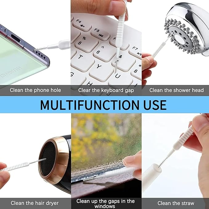 20 PCS Shower Head Cleaning Brush for Small Hole,Showerhead Cleaning Brushes Picks，Multifunctional Hole Cleaning Brush for Pore Small Nozzle Keyboard