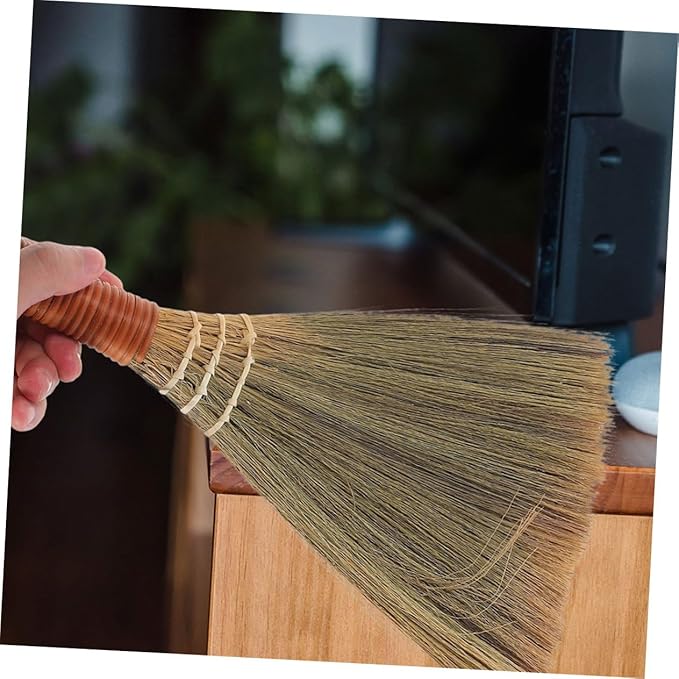 3pcs Lightweight Handheld Broom Set for Cleaning Wooden Floors Soft Bristles with Hanging Loop for Home and Office Use