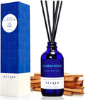 Reed Diffuser Set with Sticks, Sandalwood Scented Oil Diffuser for Bathroom, Room Fresheners, Home Fragrance Bedroom Office Decor & Gift