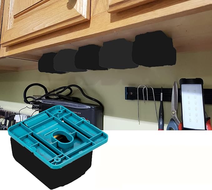 Crivnhar Battery Mount Holder Compatible for Makita 18V Batteries, Wall Mounts Hanger Fit for BL1860 BL1850 BL1840 BL1830, Organize Garage/Workshop/Work Truck(5 Pack, w/10 Screws, No Battery)