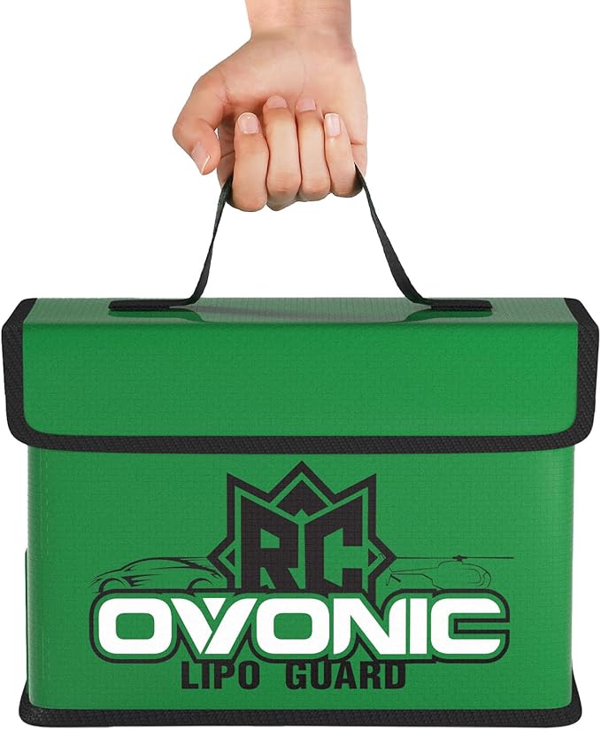 OVONIC Lipo Safe Bag Fireproof Explosionproof Bag, Large Medium and Small Capacity for Lipo Batteries Storage