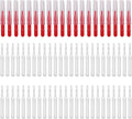 70pcs Shower Head Cleaner Tools, 2 Styles Shower Head Cleaning Picks Brushes for Unclogging Tiny Nozzles & Small Holes Multi-Size Bathroom Accessories for Faucets Sink Gaps and Micro Openings (Red)