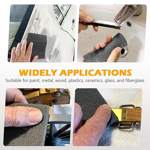 Gray Ultra Fine Scuff Pads, Scuffing, Scouring Pad, Sanding, Paint Primer Prep Scratch - Surface Preparation Pad Car Auto Body Woodworking 7448-Premium, 5 Inches*15 Feet