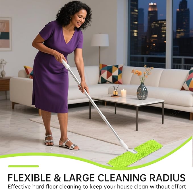 18" 2-Sided Mop Pads for Libman 18" 2-Sided Microfiber Dust Mop | Hardwood Floor Mop - Dual-Action Flip Mop - Double Sided Replacement Pad for Dry/Wet Use - Hard Surface Floor Duster Mop Head - 3Pack