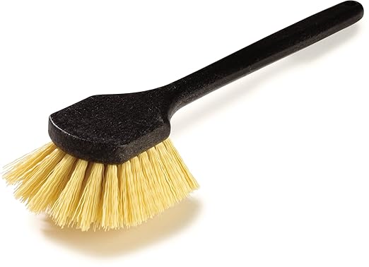 SPARTA 36505L00 Plastic Utility Brush, Scrub Brush With Long Handle For Kitchen, Restaurant, Home , 20 Inches, Black