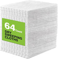 HOMEXCEL Dry Sweeping Cloths Pads Compatible with Swiffer Sweeper, Disposable Duster Refills Mop Pads for Floor Mopping and Cleaning, 64 Count-8" x 10.4" Pads Refills-Not Include The Mop
