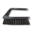 SPARTA Scrub Brush with Iron Shaped Handle and Stiff Bristles, Heavy Duty Scrubber Brush for Kitchen, Bathroom, Shower, Tile, Sink, Carpet and Bakepans, Polypropylene, 6 Inches, Black, (Pack of 6)