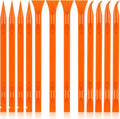 12 PCS Carbon Fiber Plastic Scrapers Tool, Non-Scratch Scraper Tool for Tight Spaces, Multi-Purpose Label Scraper Pen-Shaped, for Car Cleaning Supplies, Kitchen, Crevices, Stains (Orange)