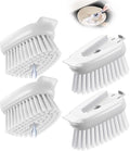 Dish Brush Refills Head for OXO - 4 Pack Dish Brush Cleaning Soap Dispensing Head Replacement for Scrubber, Kitchen Dish Brush Replacement Head for OXO Dish Brush Refill Head