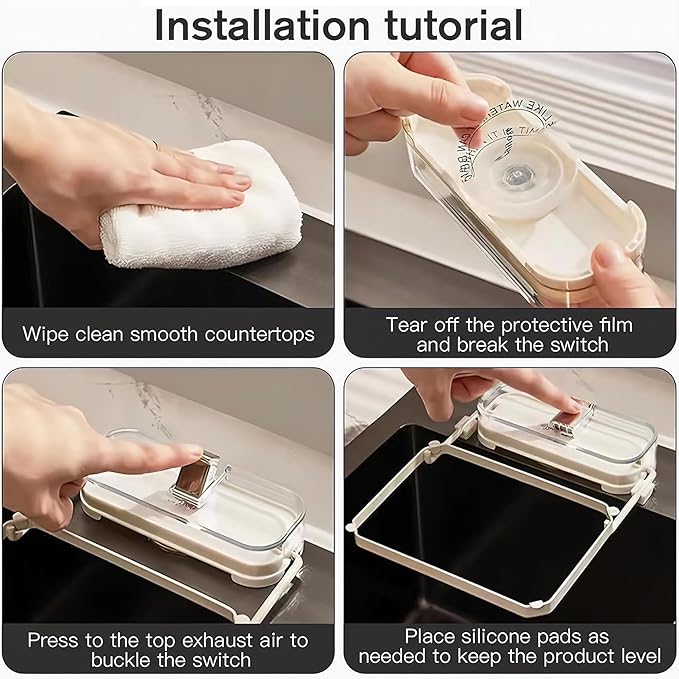 Sink Drain Strainer 2025 New Suction Cup Sink Kitchen Net Strainer Colander Collapsible Corner Sink Strainer Over for Food Waste Filtering Kitchen Leftover Have Mesh Bags (White, Filter 100Pcs)