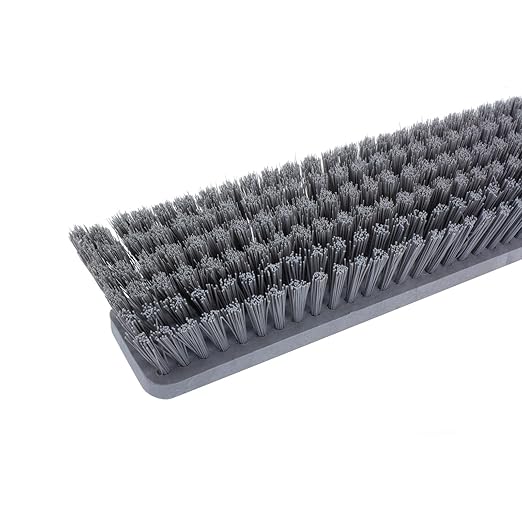 SPARTA 41891EC23 Omni Sweep Plastic Push Broom Head, Heavy Duty, Industrial Broom With Color Code System For Outdoor, Indoor, Garage, Concrete, Patio, Kitchen, Bathroom, 24 Inches, Gray, (Pack of 12)