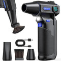 VICNOVA Compressed Air Duster, 150000RPM Cordless Electric Air Blower, 3-Speed Rechargeable Air Duster with LED Light for Computer, Laptop, Keyboard, Car Cleaning, Gifts for Dad Men