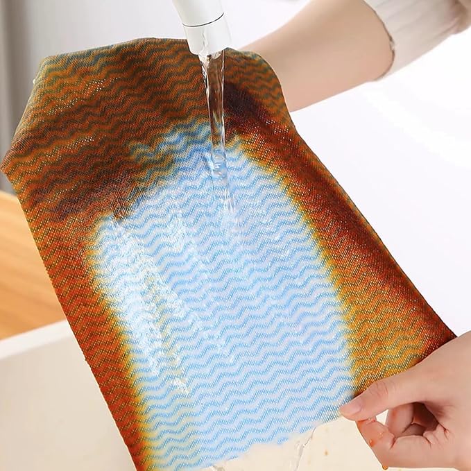 KLEENDOL200 Sheet Disposable Cleaning Cloths Disposable Dish Cloths Paper Towels Reusable Household Cleaning Towel 2 Rolls
